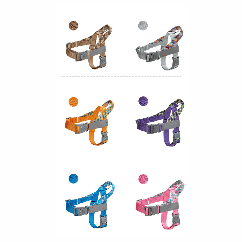 Arnés reflectante para perros con correas de nailon trenzadas desarrolladas