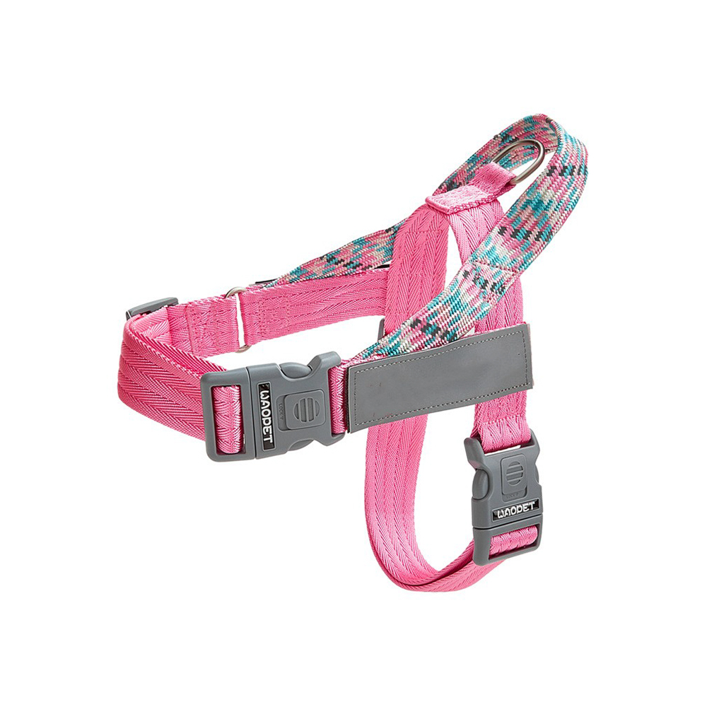 Arnés reflectante para perros con correas de nailon trenzadas desarrolladas