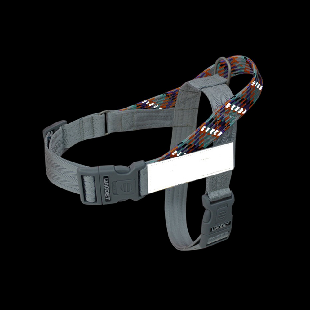 Arnés reflectante para perros con correas de nailon trenzadas desarrolladas