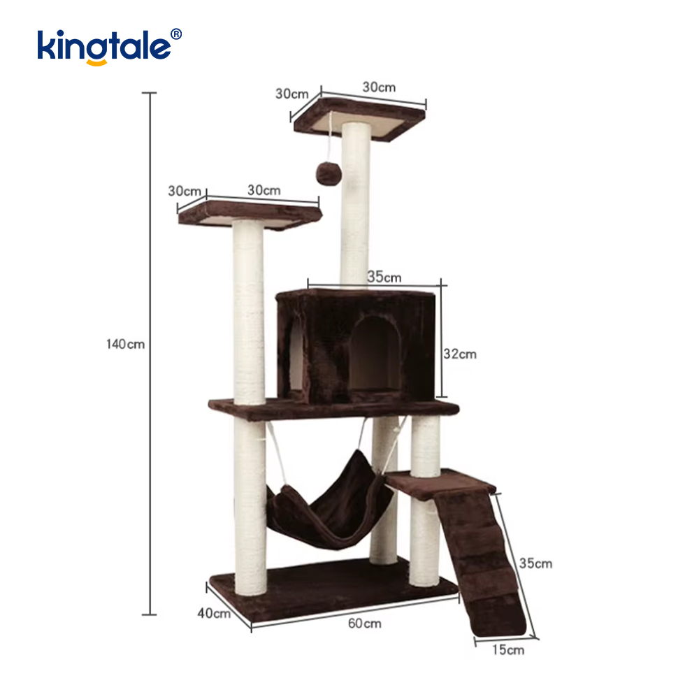 Árbol para gatos con hamaca grande