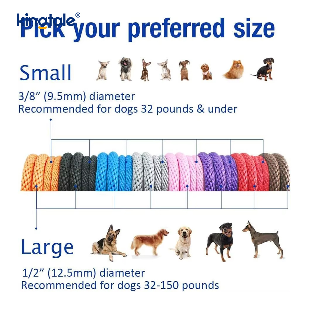 Correa de perro antideslizante de nailon tejido