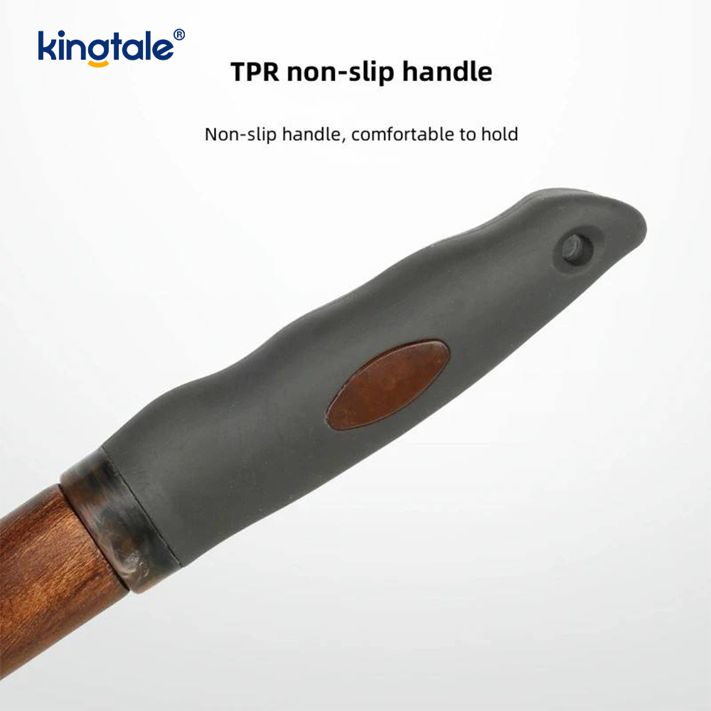 Peine para mascotas molido con cuerpo de madera de haya y pasadores de acero inoxidable