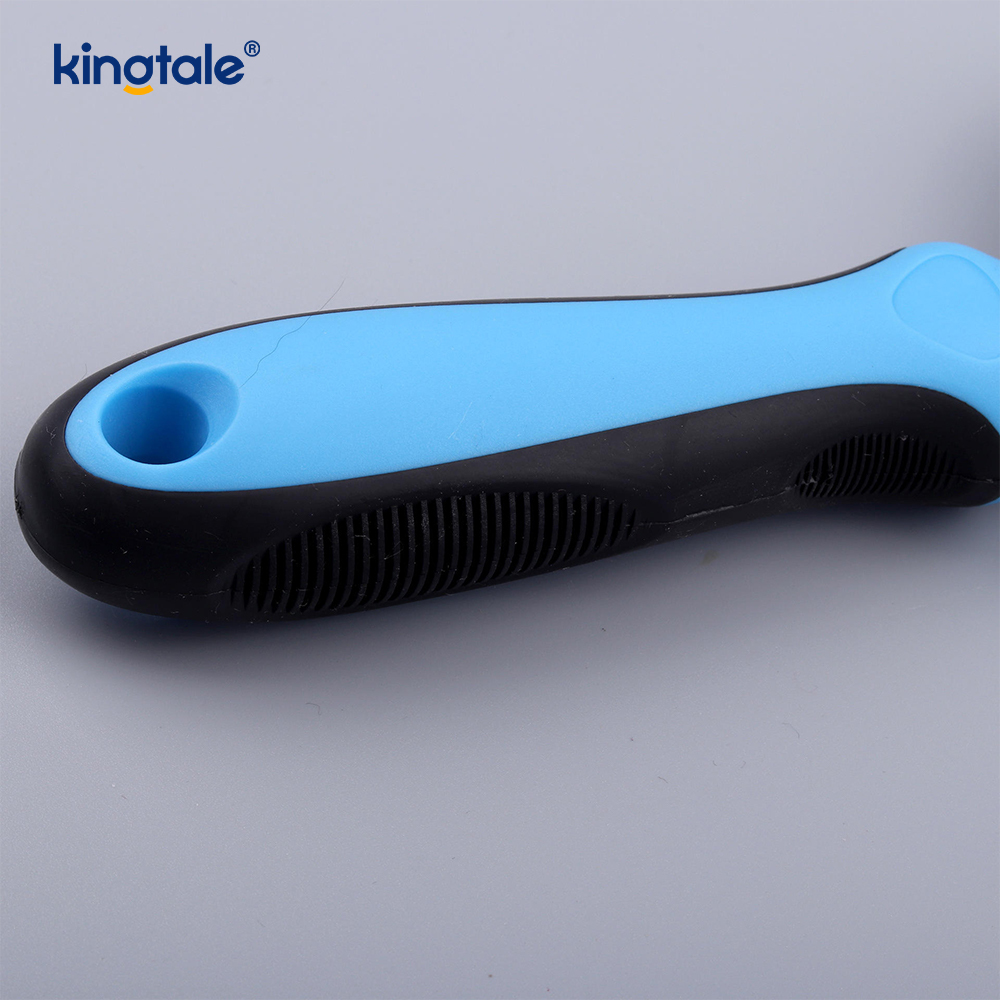 Rastrillo de aseo para mascotas, herramienta de depilación de doble cara, rastrillo de capa inferior para perros y gatos