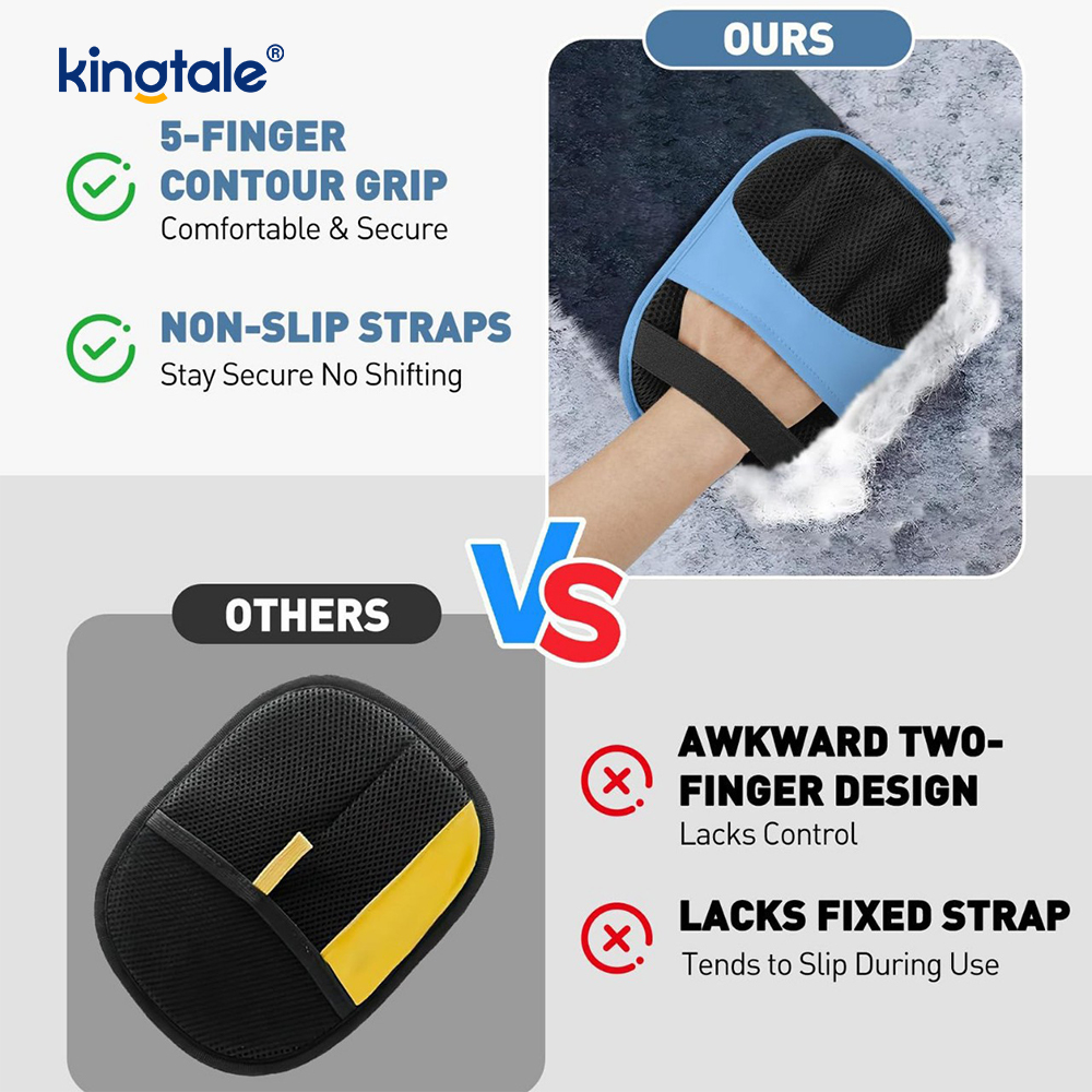 Guante de depilación para mascotas, cepillo mágico, guante electrostático para perros y gatos