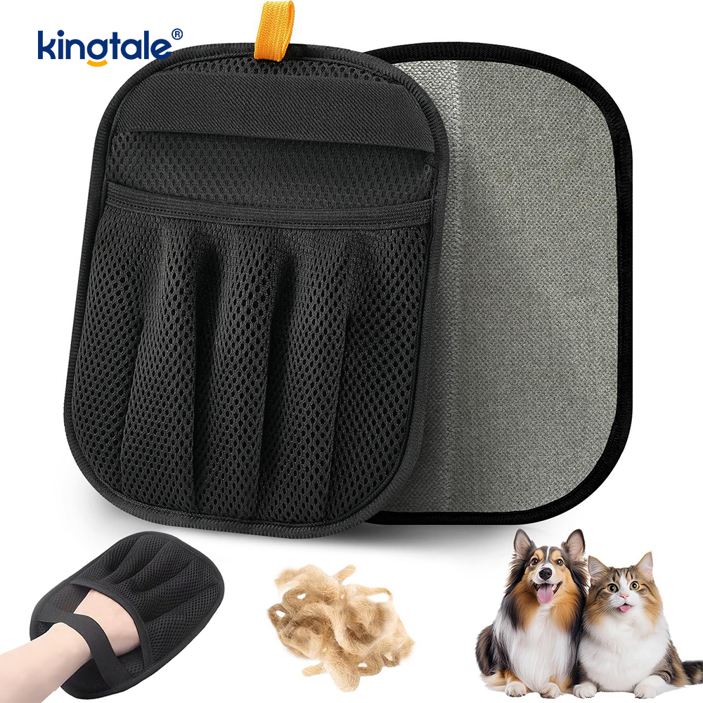 Guante de depilación para mascotas, cepillo mágico, guante electrostático para perros y gatos