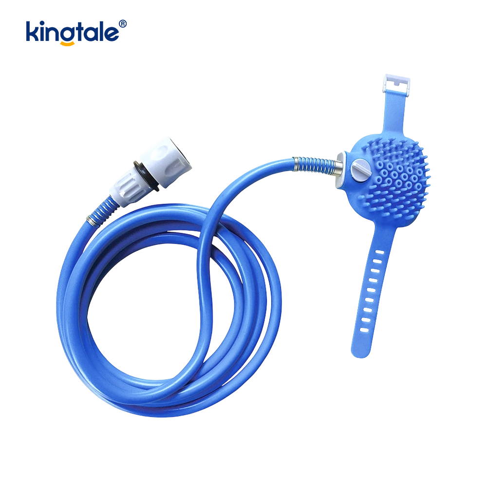 Accesorio de ducha para perros, pulverizador de ducha para mascotas, baño de mascotas y válvula desviadora de lavado de perros con mano