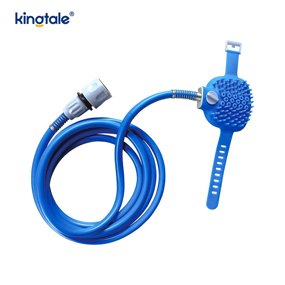 Accesorio de ducha para perros, pulverizador de ducha para mascotas, baño de mascotas y válvula desviadora de lavado de perros con mano