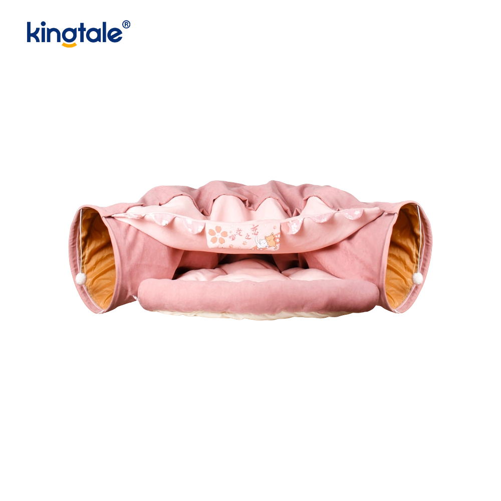 Túnel plegable para juegos de gatos, juguete interactivo, laberinto, casa para gatos, túneles interiores