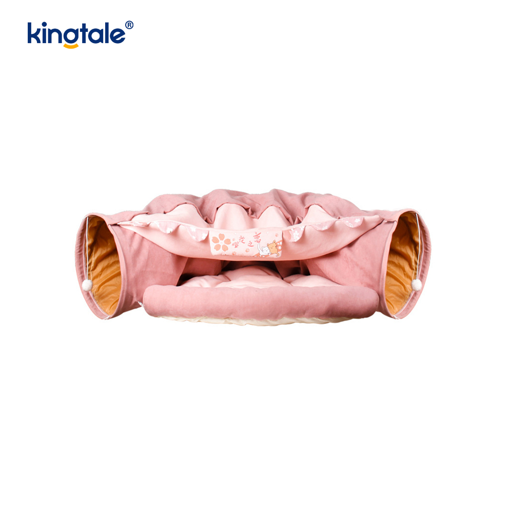 Túnel plegable para juegos de gatos, juguete interactivo, laberinto, casa para gatos, túneles interiores