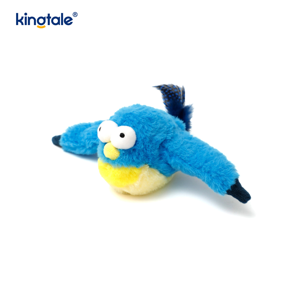 Juguete de peluche para mascotas gorrión simulado para todas las razas gato pateador hierba gatera juguetes gorrión