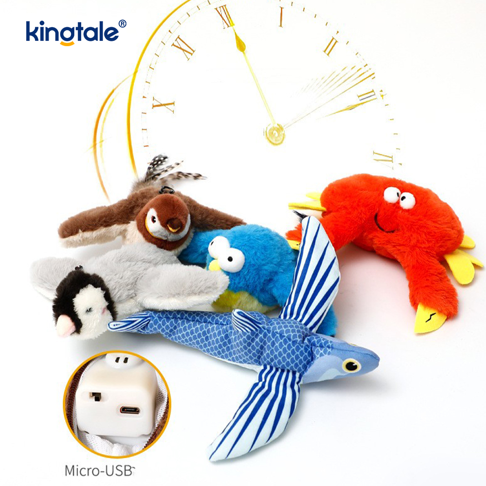 Juguete de peluche para mascotas gorrión simulado para todas las razas gato pateador hierba gatera juguetes gorrión