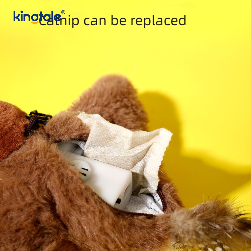 Juguete de peluche para mascotas gorrión simulado para todas las razas gato pateador hierba gatera juguetes gorrión