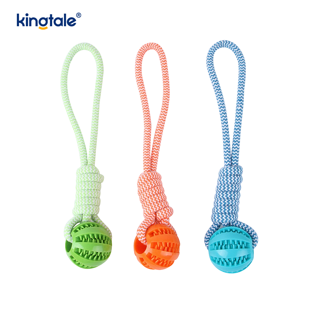Juguete para perros pelota de goma masticable extraíble para interior y exterior