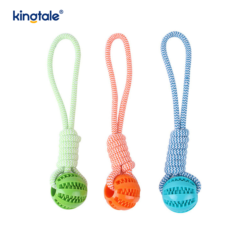 Juguete para perros pelota de goma masticable extraíble para interior y exterior