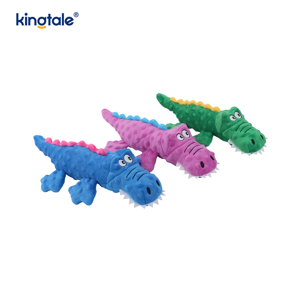 Juguete de peluche de cocodrilo Pet Squeak para limpiar los dientes