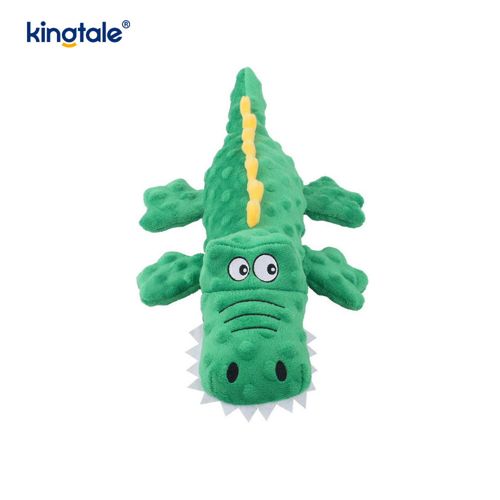 Juguete de peluche de cocodrilo Pet Squeak para limpiar los dientes