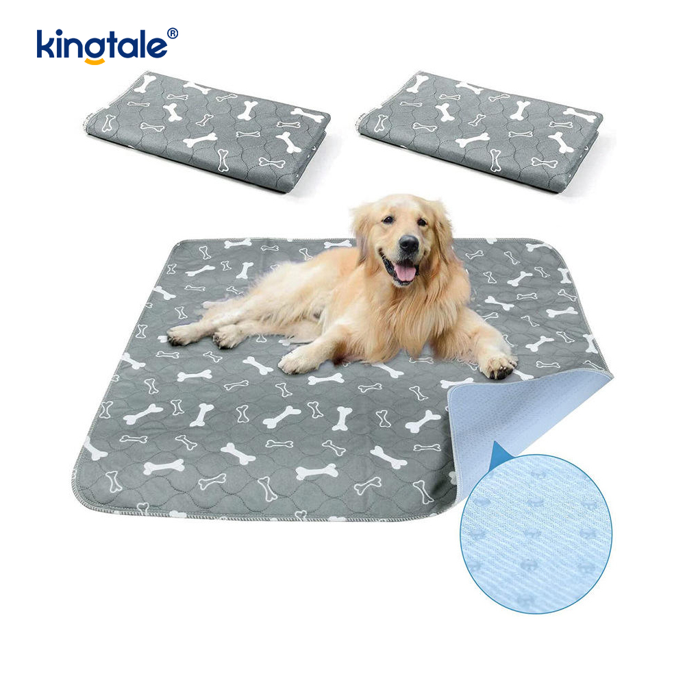 Alfombrilla para cambiar mascotas, alfombrilla reutilizable para perros para suelo, almohadillas lavables antideslizantes para orinar para perros