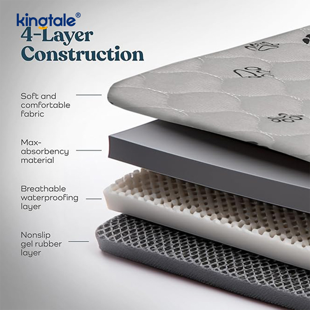 Alfombrilla para cambiar mascotas, alfombrilla reutilizable para perros para suelo, almohadillas lavables antideslizantes para orinar para perros