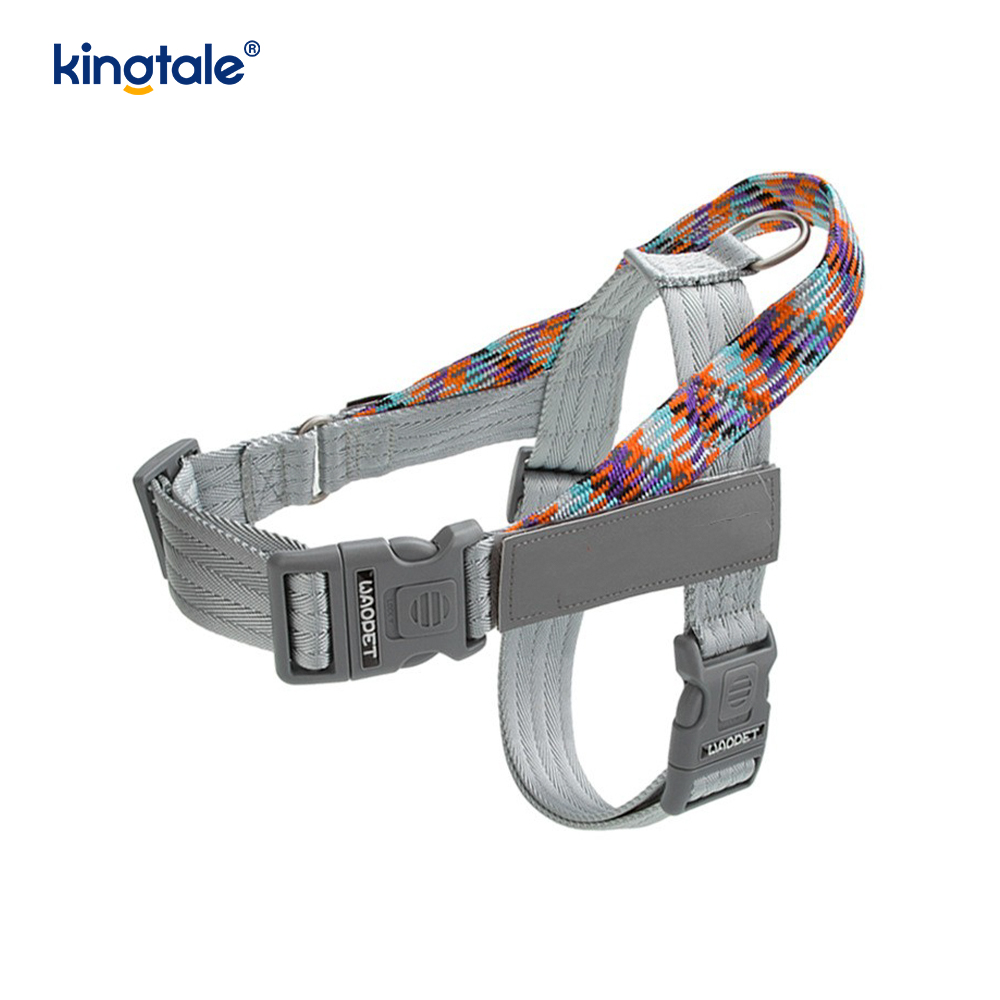 Arnés reflectante para perros con correas de nailon trenzadas desarrolladas