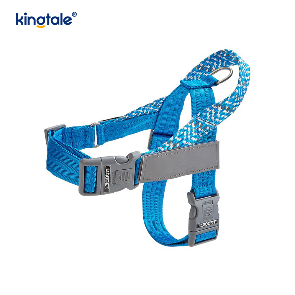 Arnés reflectante para perros con correas de nailon trenzadas desarrolladas