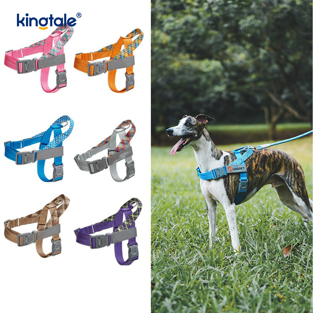 Arnés reflectante para perros con correas de nailon trenzadas desarrolladas