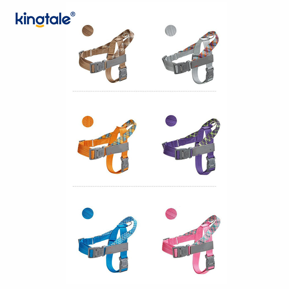 Arnés reflectante para perros con correas de nailon trenzadas desarrolladas