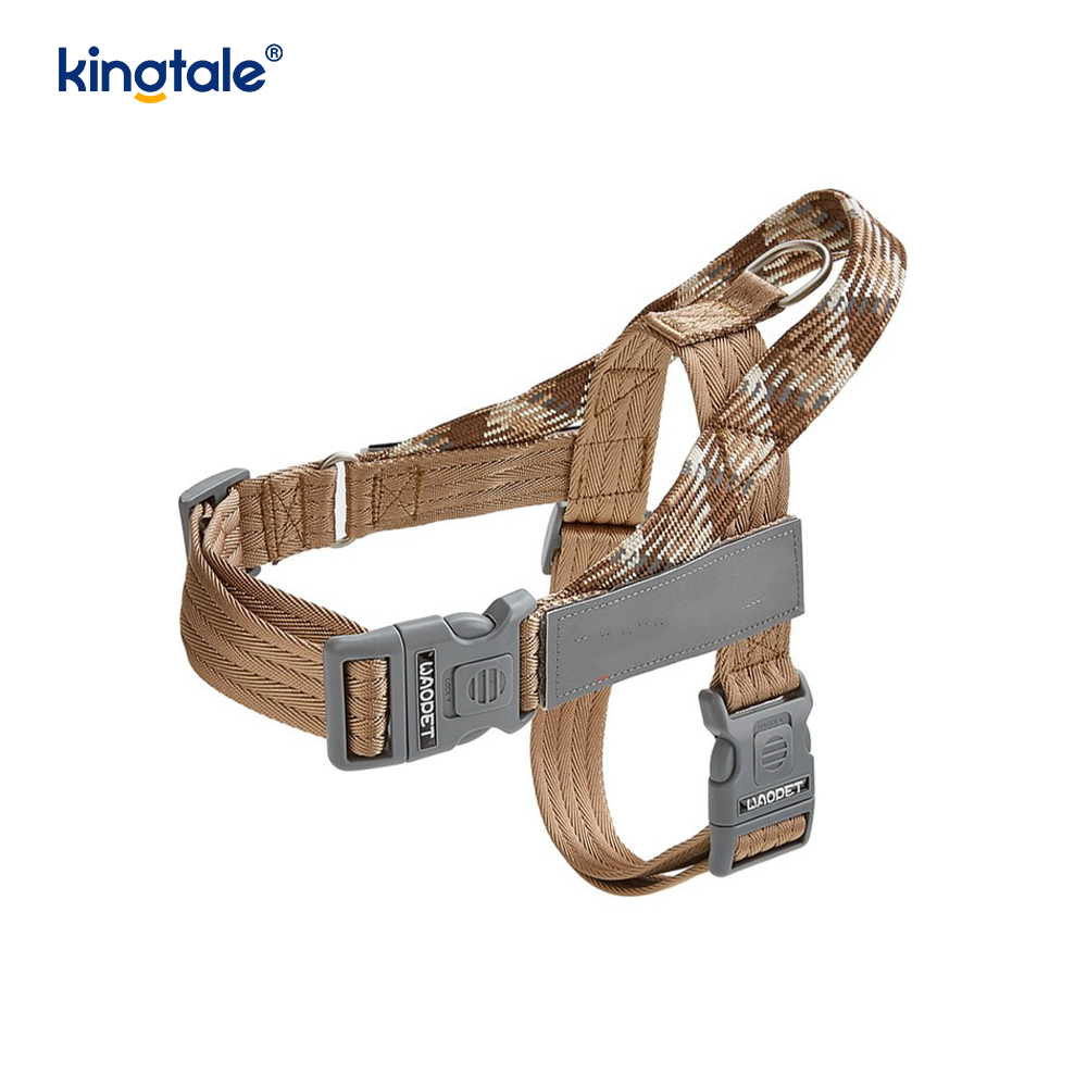 Arnés reflectante para perros con correas de nailon trenzadas desarrolladas