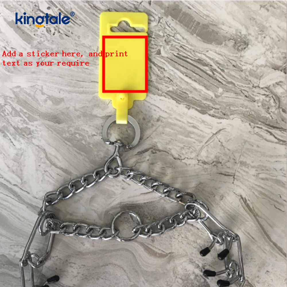 Collar de entrenamiento para perros con punta metálica de acero al carbono, collares de estrangulamiento para mascotas