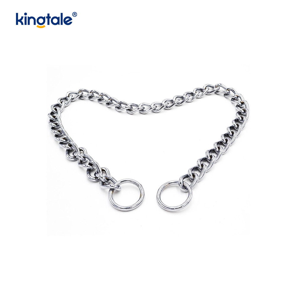 Cadena pesada de la cadena del resbalón P del collar de la obstrucción del perro del entrenamiento del metal para los perros