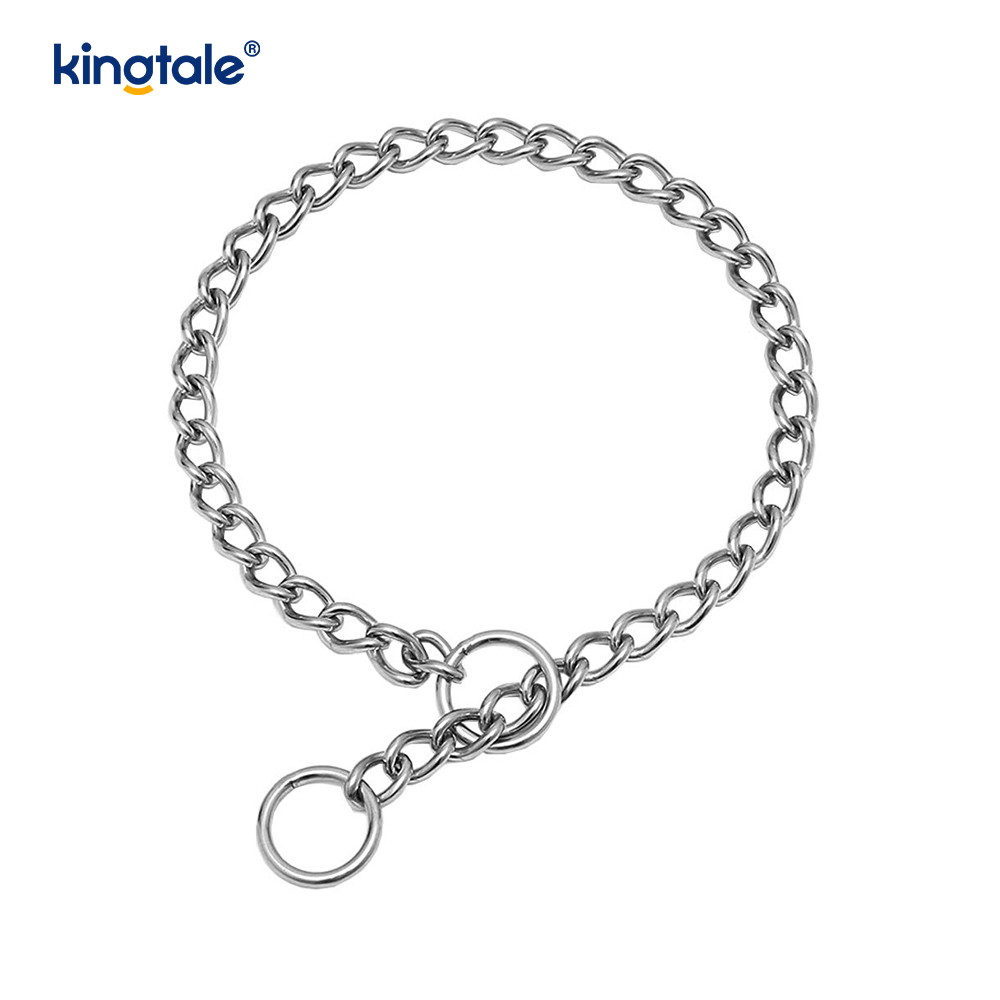 Cadena pesada de la cadena del resbalón P del collar de la obstrucción del perro del entrenamiento del metal para los perros