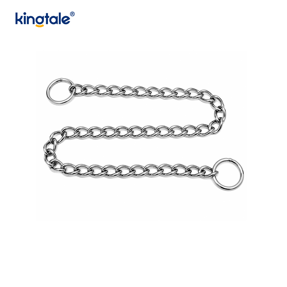 Cadena pesada de la cadena del resbalón P del collar de la obstrucción del perro del entrenamiento del metal para los perros