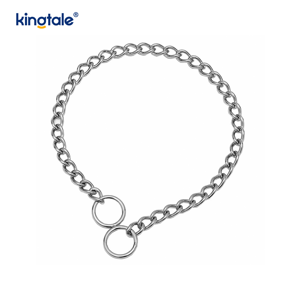 Cadena pesada de la cadena del resbalón P del collar de la obstrucción del perro del entrenamiento del metal para los perros
