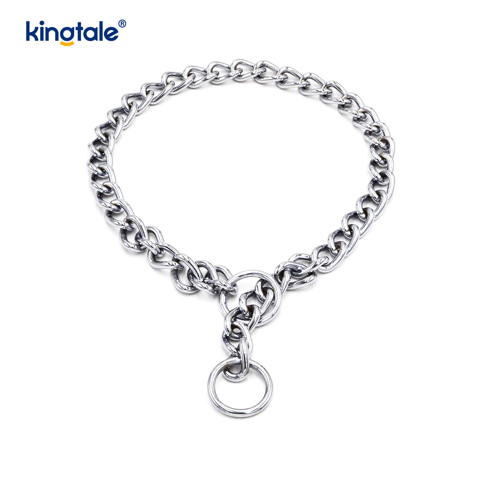 Cadena pesada de la cadena del resbalón P del collar de la obstrucción del perro del entrenamiento del metal para los perros