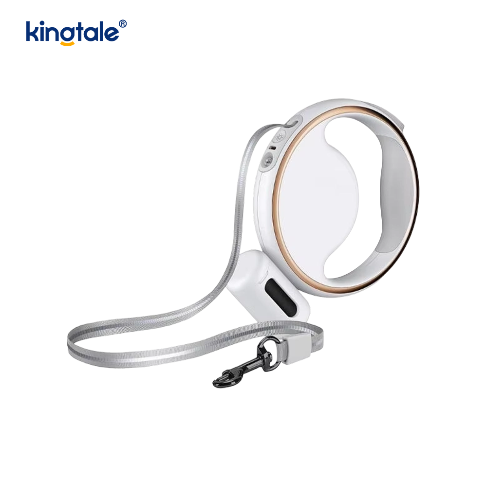 Correa de nylon retractable automática del collar de perro de la iluminación llevada moderna simple