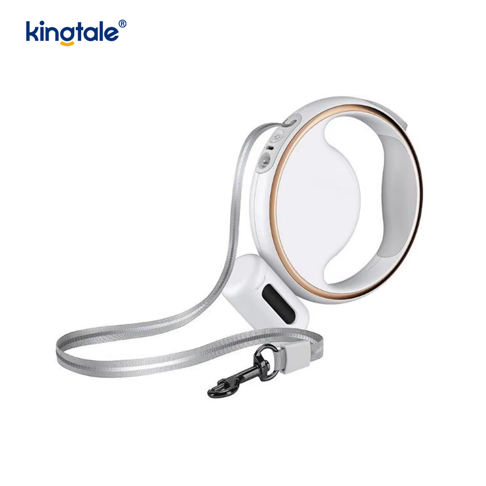 Correa de nylon retractable automática del collar de perro de la iluminación llevada moderna simple