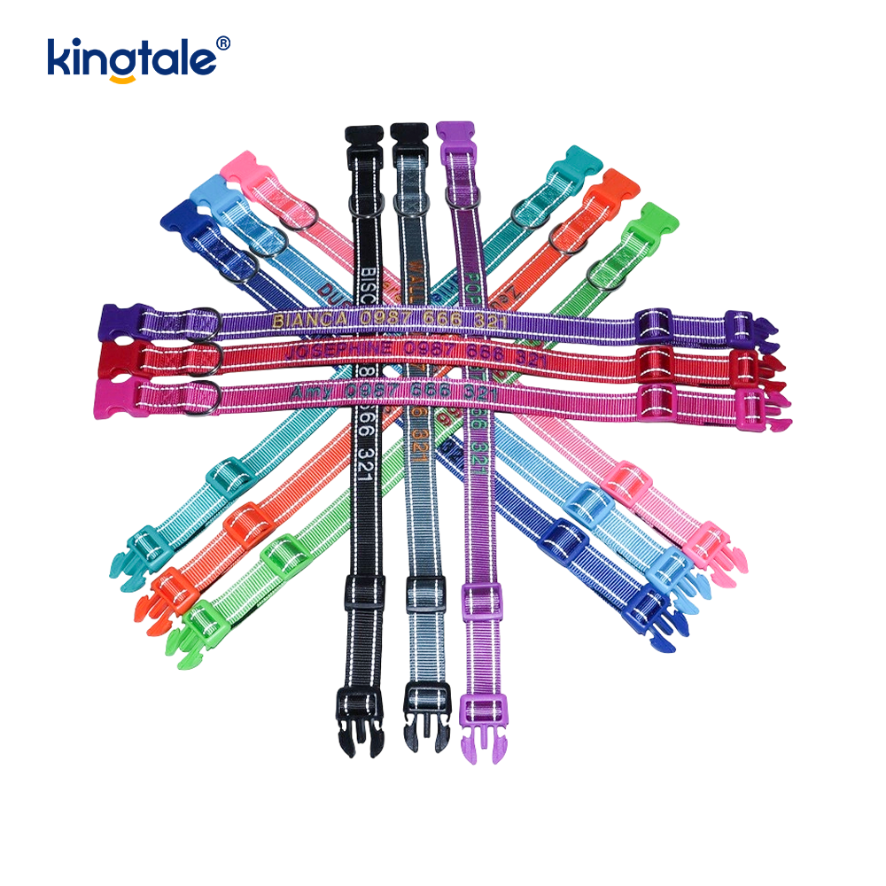 El diseño de hebilla codificada del collar de perro de servicio para prevenir accidentes advierte