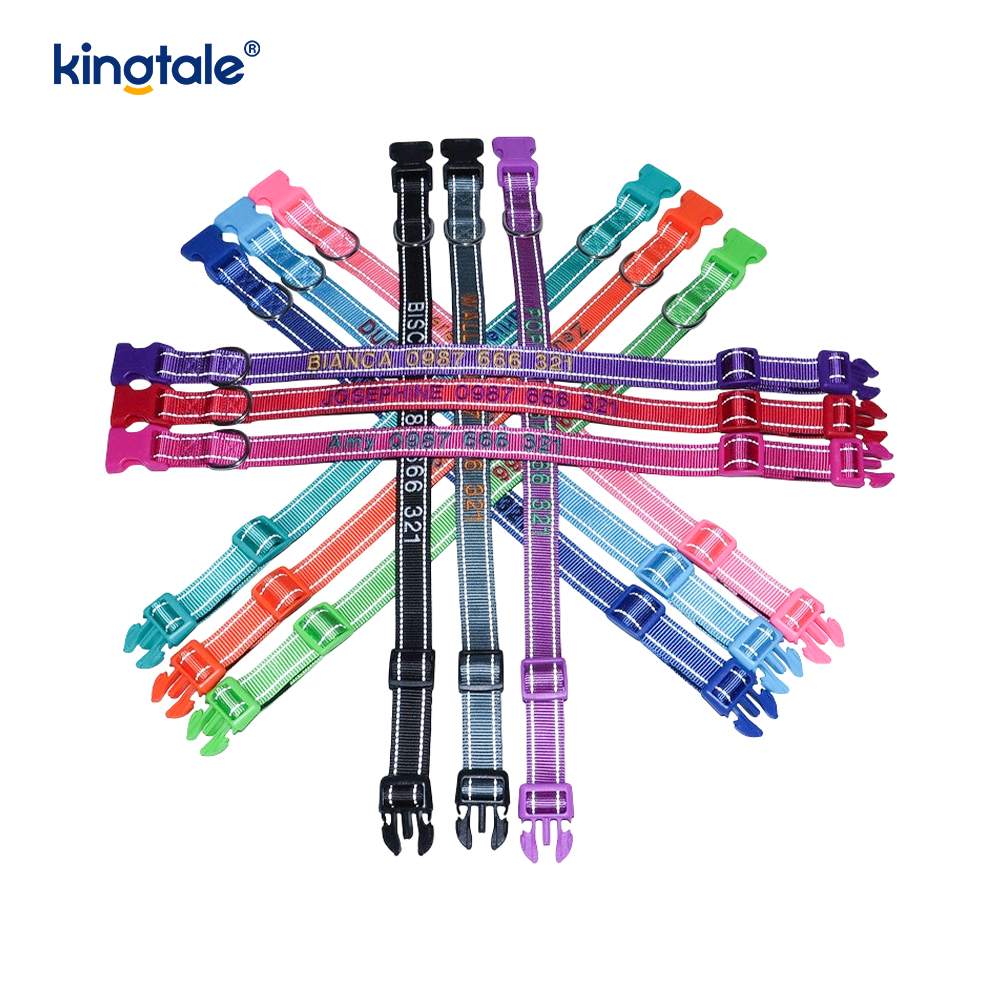 El diseño de hebilla codificada del collar de perro de servicio para prevenir accidentes advierte