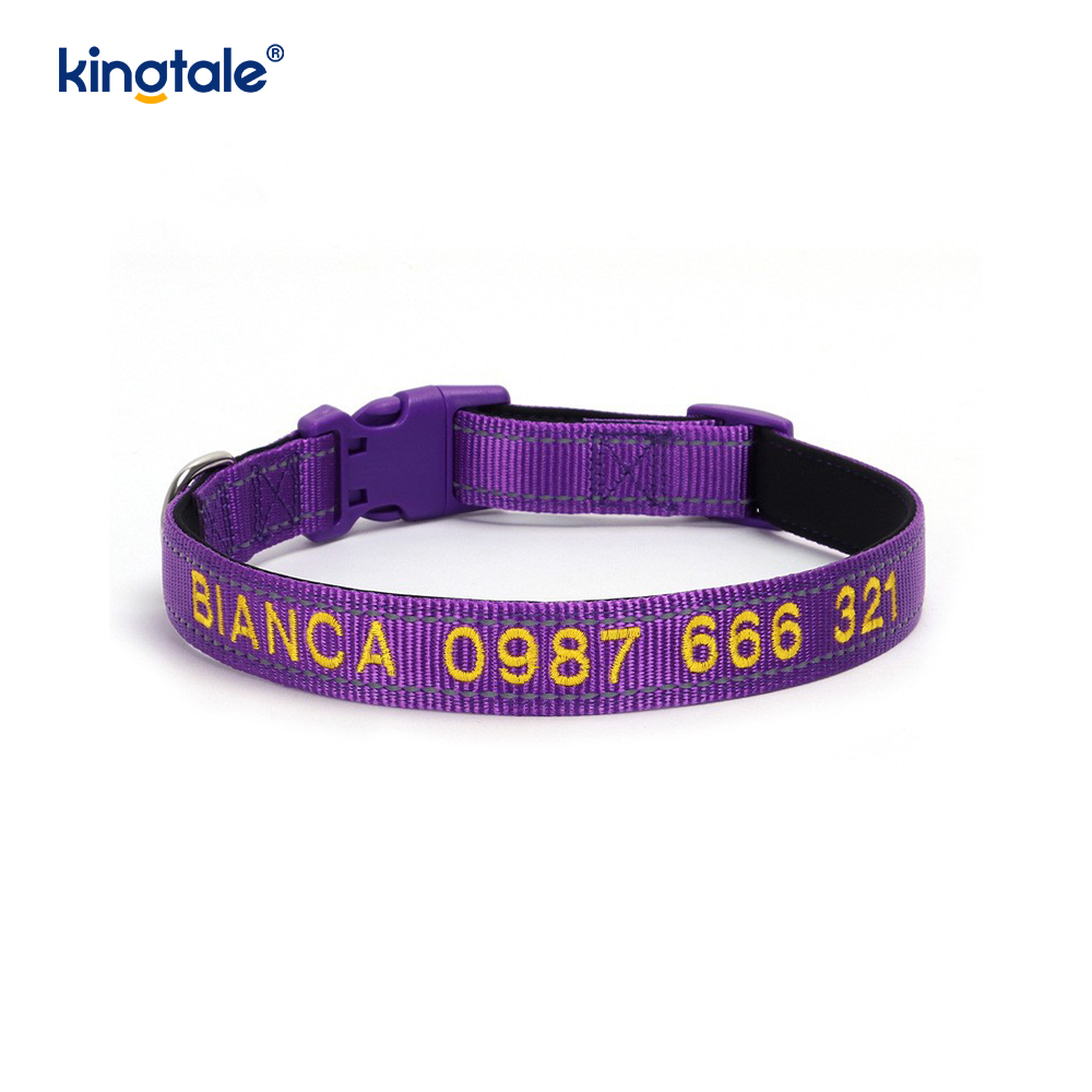 El diseño de hebilla codificada del collar de perro de servicio para prevenir accidentes advierte