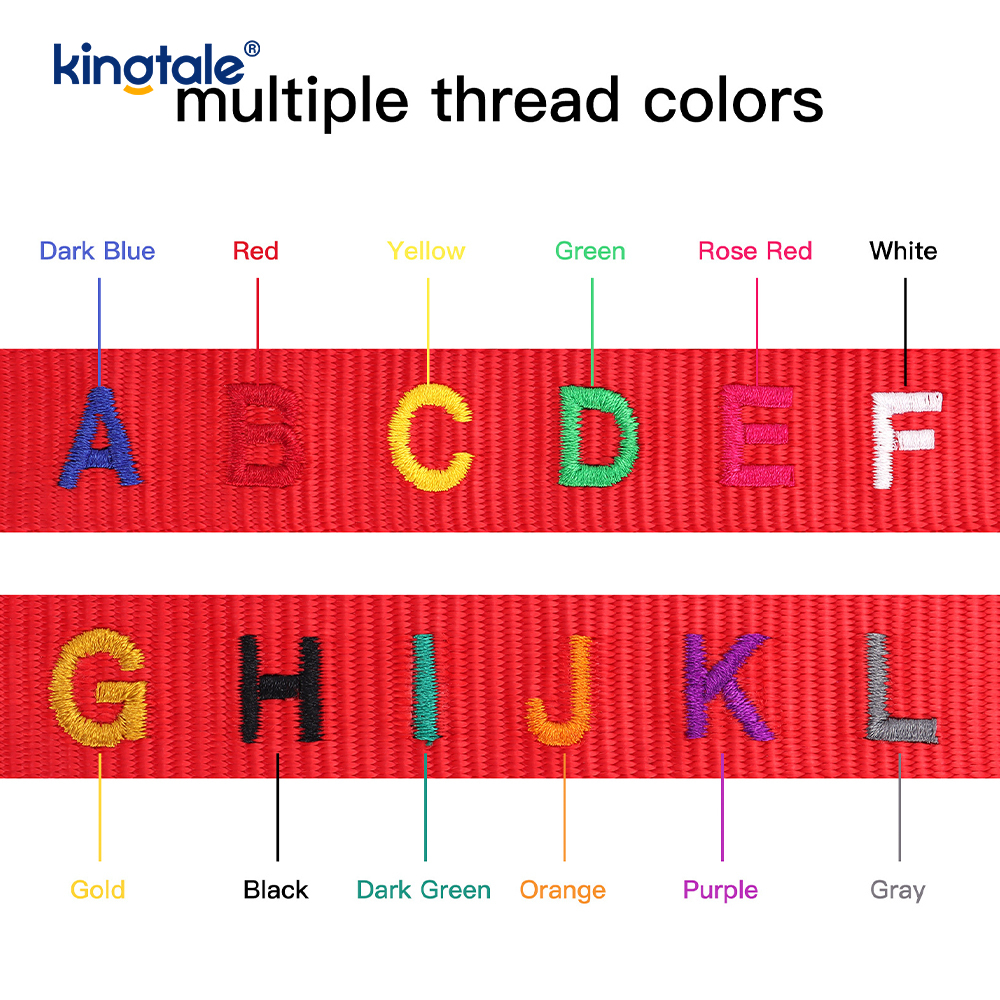 El diseño de hebilla codificada del collar de perro de servicio para prevenir accidentes advierte