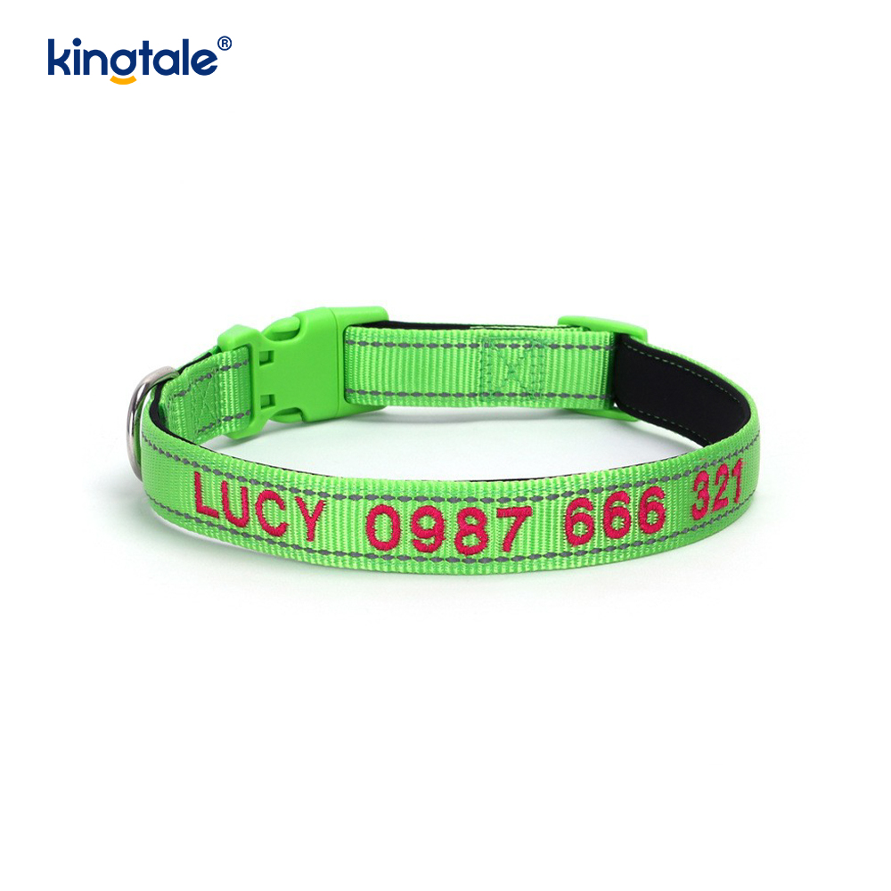 El diseño de hebilla codificada del collar de perro de servicio para prevenir accidentes advierte