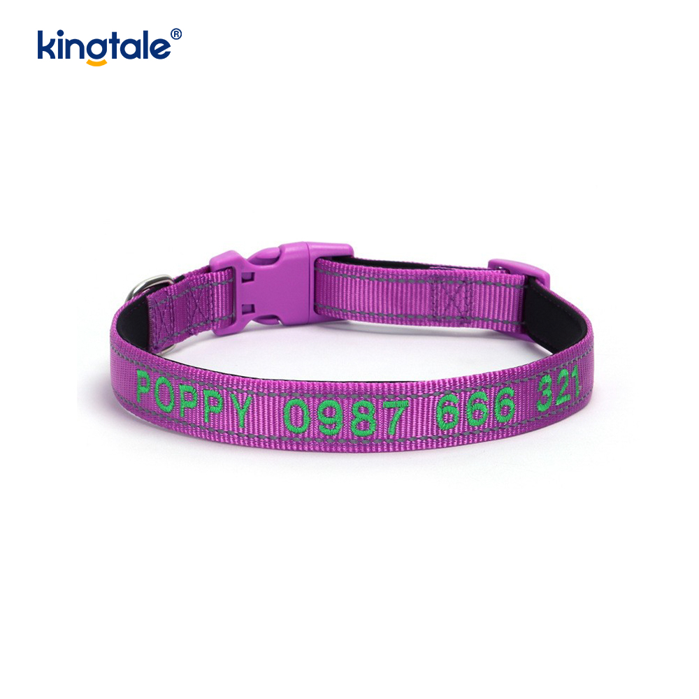 El diseño de hebilla codificada del collar de perro de servicio para prevenir accidentes advierte