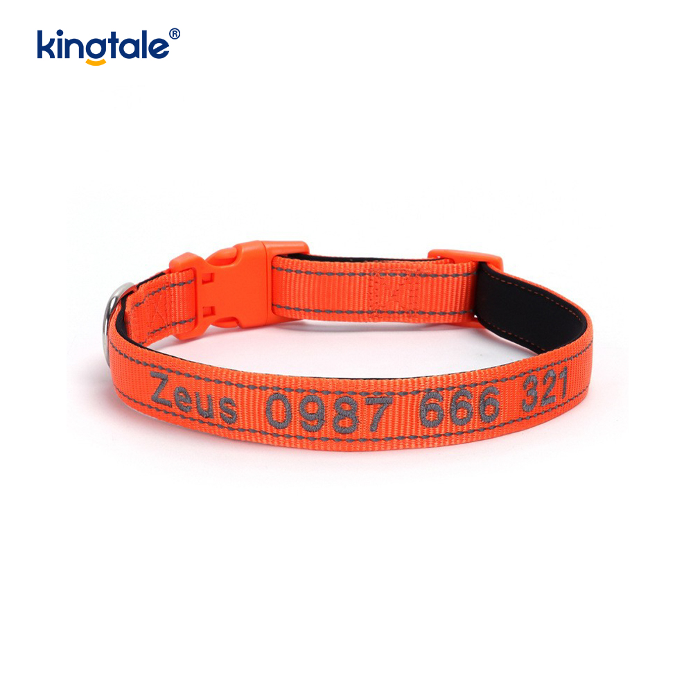 El diseño de hebilla codificada del collar de perro de servicio para prevenir accidentes advierte