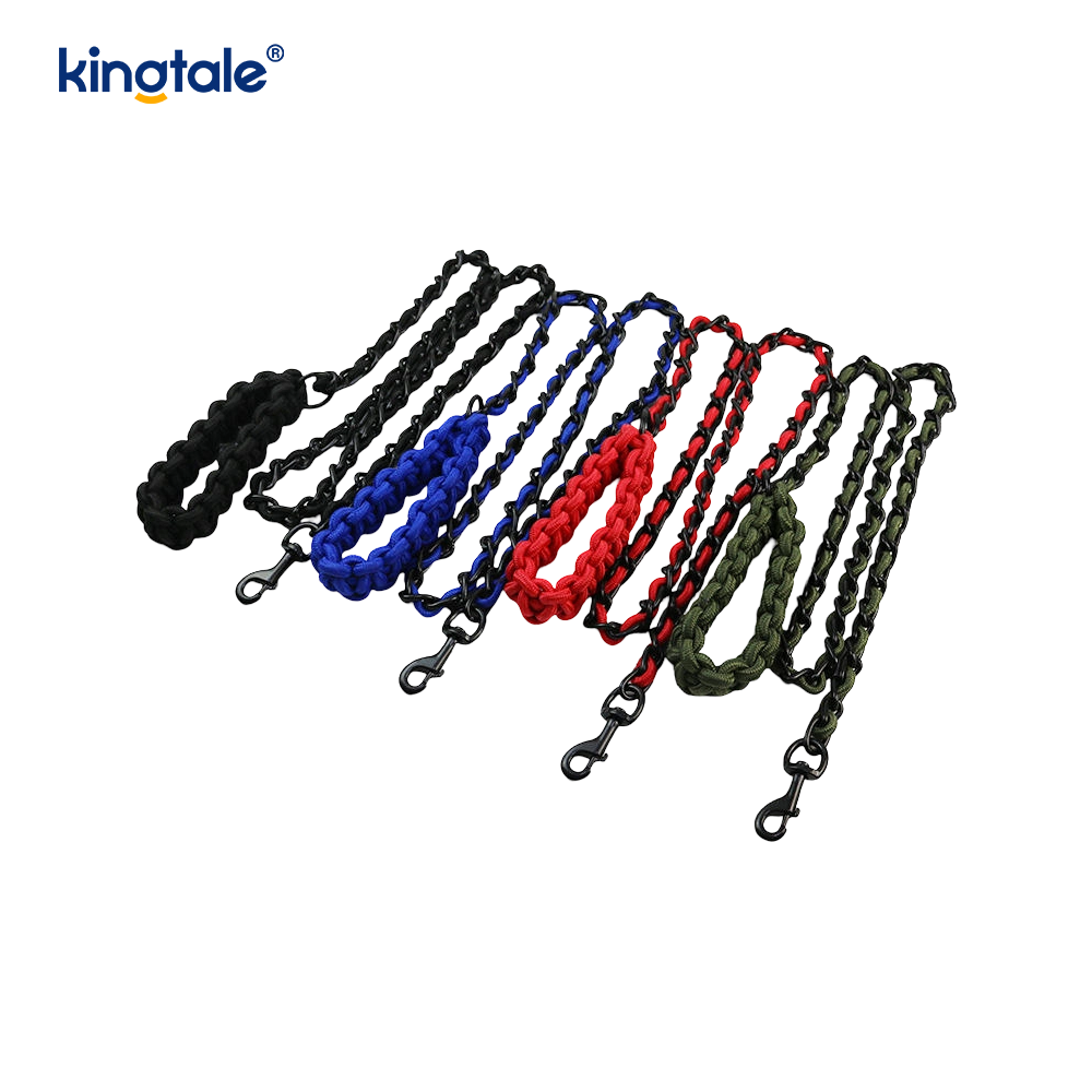 Mastique la cadena del perro del correo del animal doméstico de la prueba con la manija cómoda de la mordedura anti fuerte