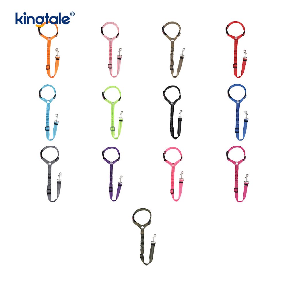 Correa reflexiva del cinturón de seguridad del coche del animal doméstico del poliéster durable Anti-Rush Anti-Rush