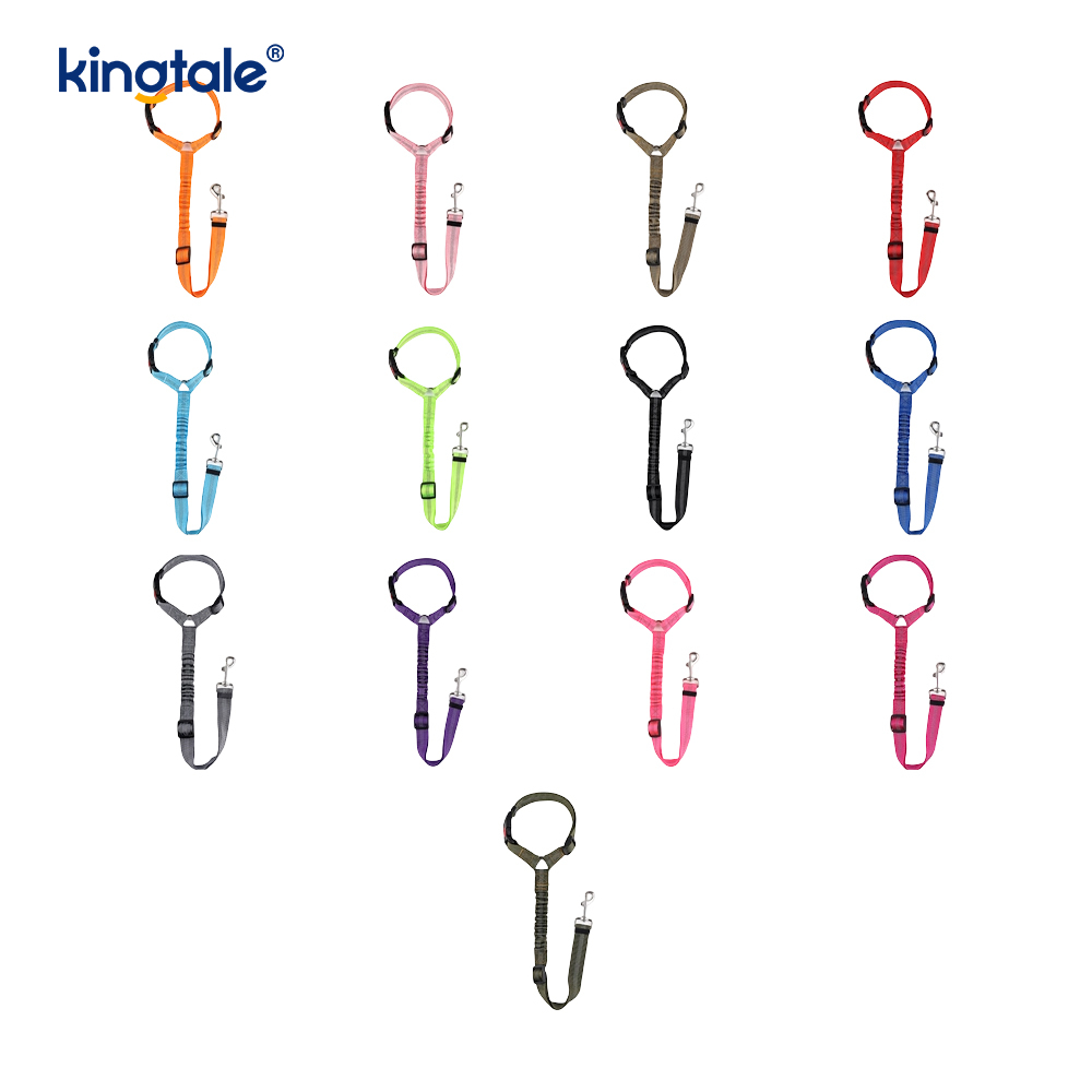 Correa reflexiva del cinturón de seguridad del coche del animal doméstico del poliéster durable Anti-Rush Anti-Rush