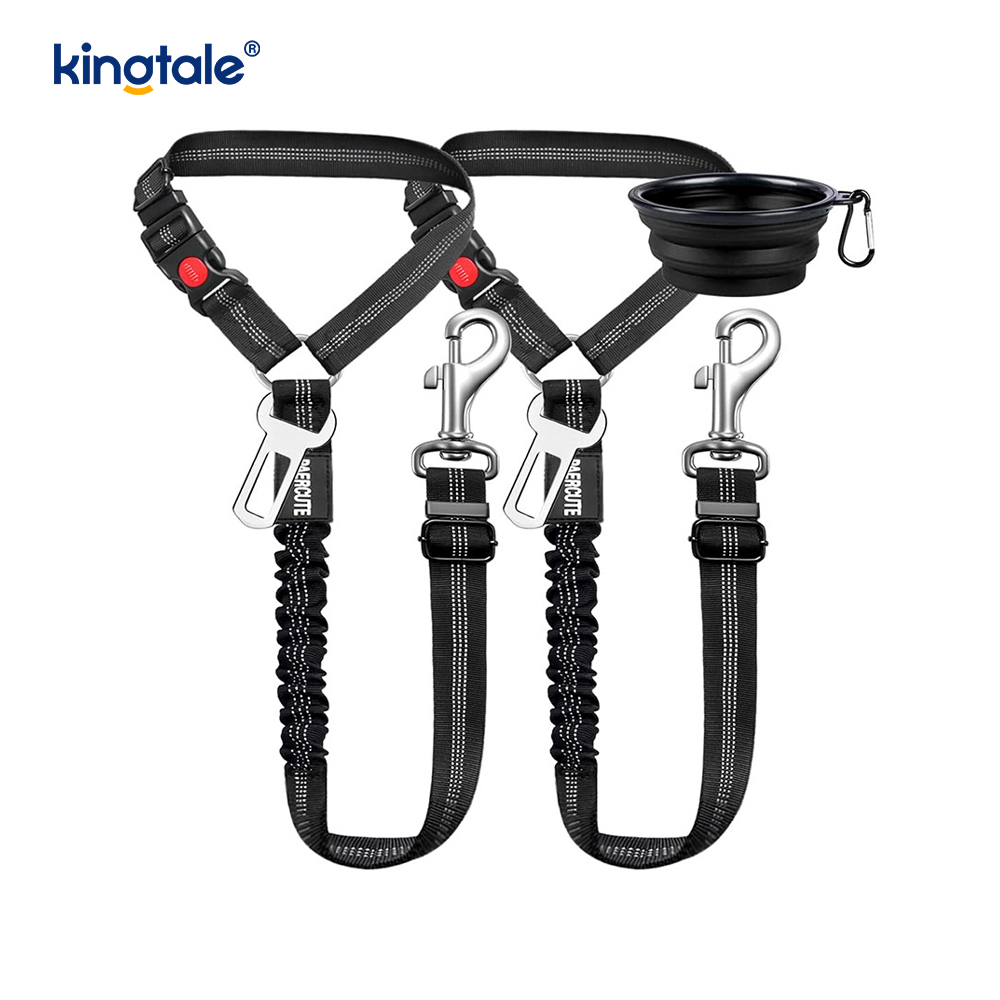 Correa reflexiva del cinturón de seguridad del coche del animal doméstico del poliéster durable Anti-Rush Anti-Rush