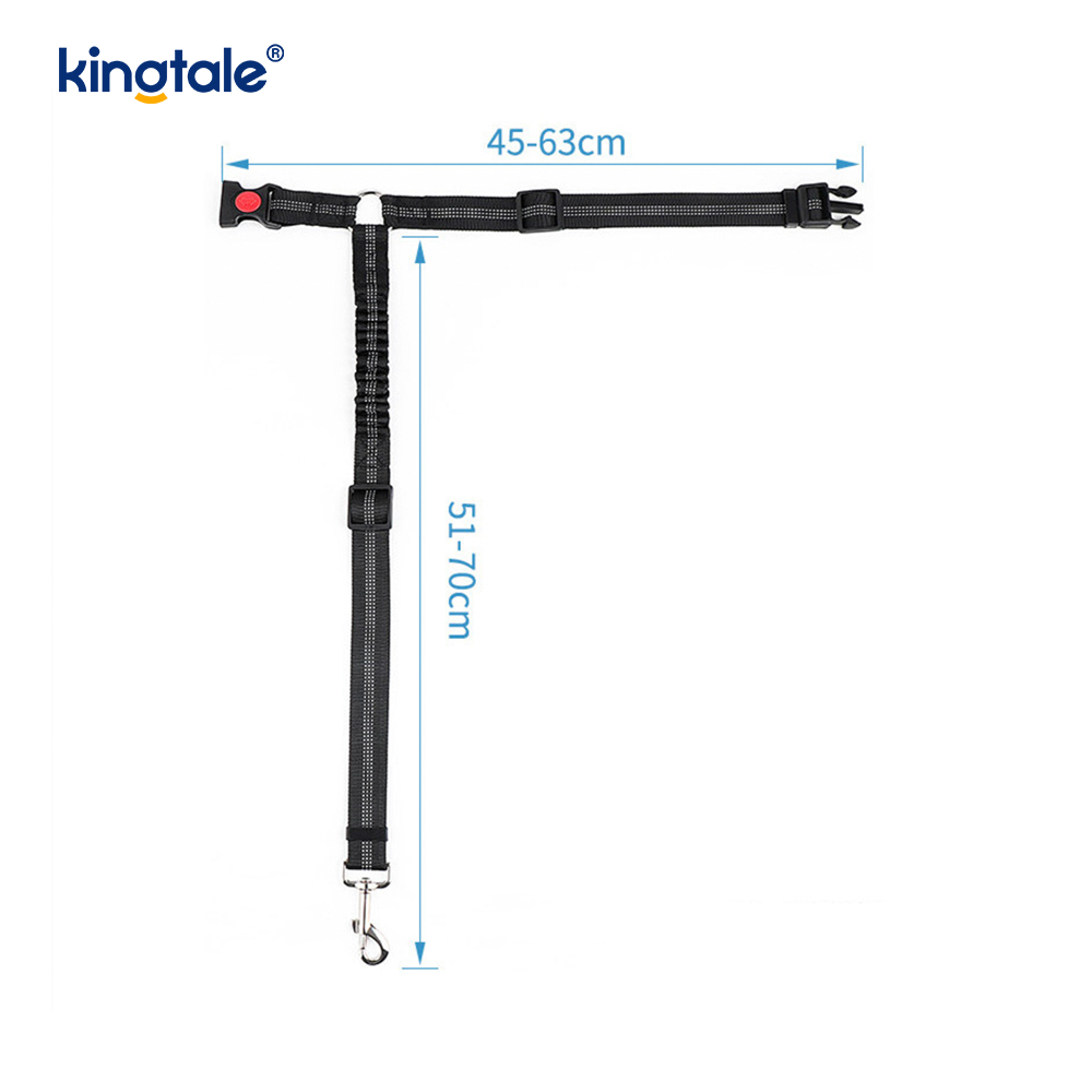 Correa reflexiva del cinturón de seguridad del coche del animal doméstico del poliéster durable Anti-Rush Anti-Rush