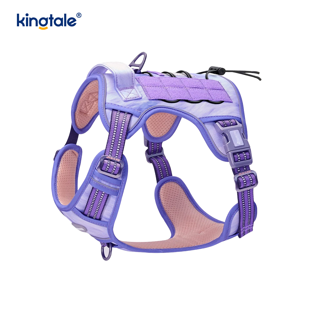 Sólido ningún pecho resistente de nylon de los arneses del entrenamiento del chaleco de la correa del perro del tirón