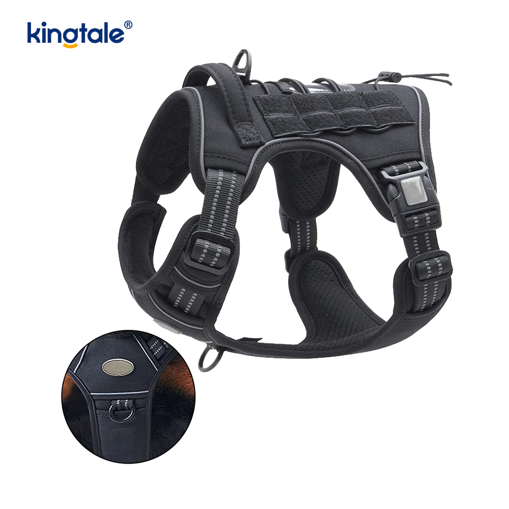 Sólido ningún pecho resistente de nylon de los arneses del entrenamiento del chaleco de la correa del perro del tirón