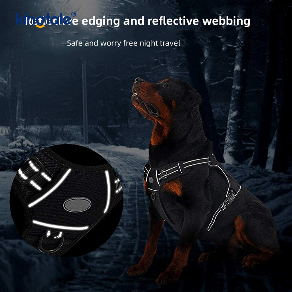 Sólido ningún pecho resistente de nylon de los arneses del entrenamiento del chaleco de la correa del perro del tirón